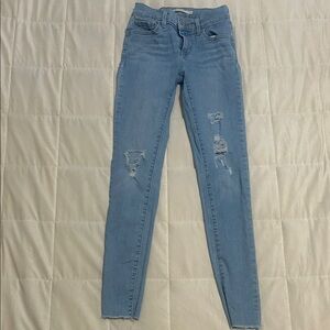 Levi Strauss Co Light Blue Distressed Women Jeans size 25